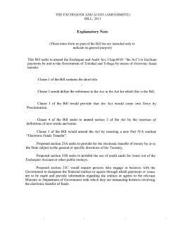 The Exchequer and Audit (Amendment) Bill, 2011