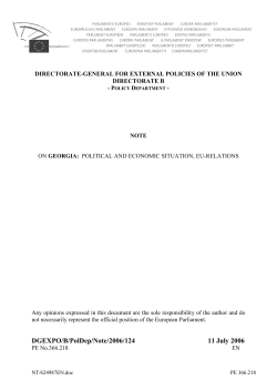 DGEXPO/B/PolDep/Note/2006/124 11 July 2006