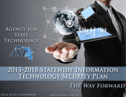 2015-2018 Statewide Information Technology Security Plan