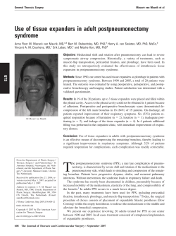 Use of tissue expanders in adult postpneumonectomy syndrome