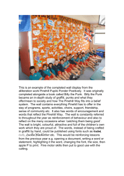 This is an example of the completed wall display from the alliteration