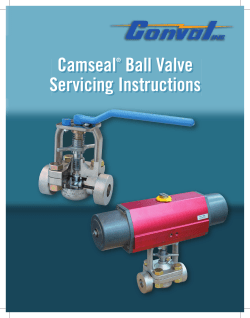 Camseal® Ball Valve Servicing Instructions