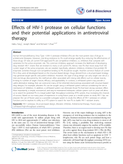 Effects of HIV-1 protease on cellular functions and their potential