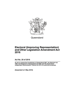 Electoral (Improving Representation)