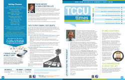 letter from the president 81 and counting! tccu membership is good