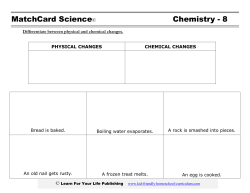 MatchCard Science&copy; Chemistry - 8