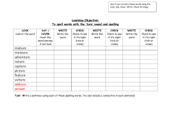 Objective : To recognise and spell the suffixes `ible` and `able`