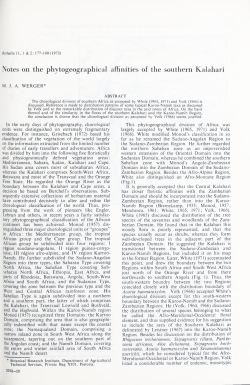 Notes on the phytogeographical affinities of the southern