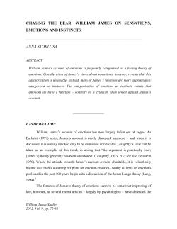 chasing the bear - William James Studies