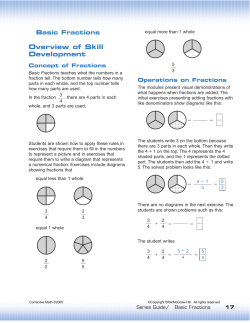 Information on basic fractions - McGraw
