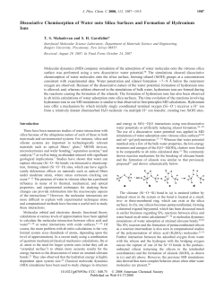 Dissociative Chemisorption of Water onto Silica Surfaces and