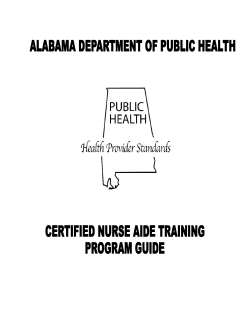 Nurse Aide Training Program