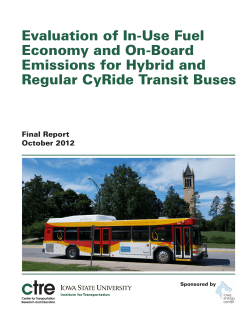 Evaluation of In-Use Fuel Economy and On