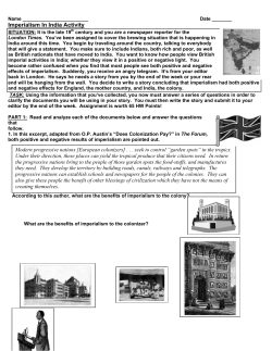 Imperialism In India - History Teacher.net
