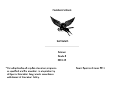 Eighth Grade Science - Paulsboro Public Schools