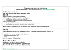 Multiplication and Division