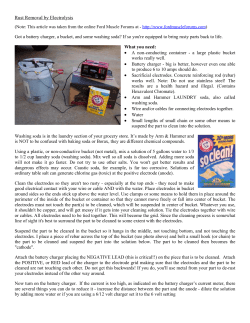 Rust Removal by Electrolysis
