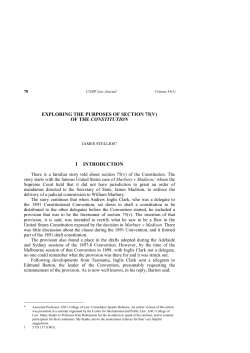 exploring the purposes of section 75(v) of the constitution i