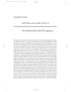 Contemporary Asian American Communities: Intersections and