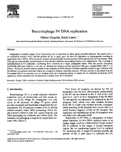 Bacteriophage P4 DNA replication