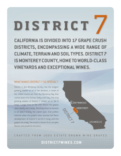 california is divided into i7 grape crush districts