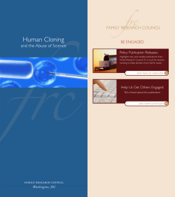 Human Cloning - Family Research Council