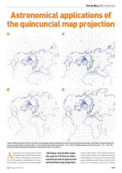 Astronomical applications of the quincuncial map