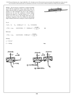 186 &bull;13&ndash;13. The two boxcars A and B have a weight of 20 000 lb