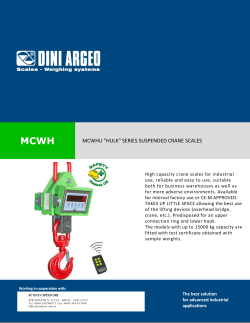 MCWHU "HULK" SERIES SUSPENDED CRANE SCALES