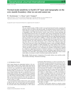 Normal mode sensitivity to Earths D layer and topography on the