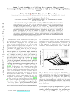 Single Crystal Sapphire at milli-Kelvin Temperatures: Observation of