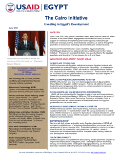 The Cairo Initiative Inves