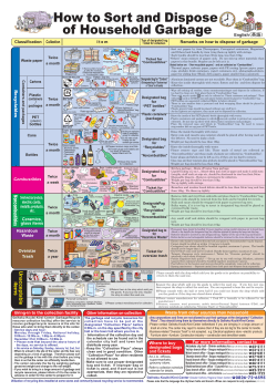 How to Sort and Dispose of Household Garbage