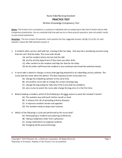 practice test - Florida CNA CEUS.COM