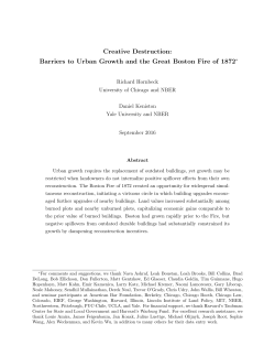 Barriers to Urban Growth and the Great Boston Fire of 1872