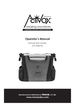 Operator`s Manual