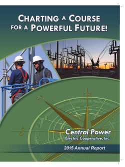 2015 Annual Report - Central Power Electric Cooperative, Inc.