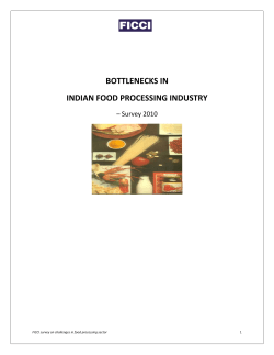 Bottlenecks in the Indian Food Processing Industry