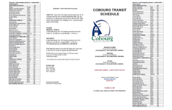 cobourg transit schedule