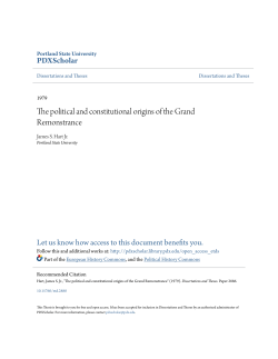 The political and constitutional origins of the Grand