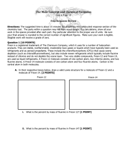 Practice Free Response 1