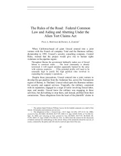 The Rules of the Road - American Constitution Society