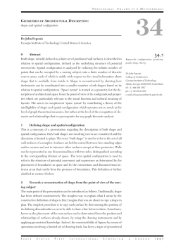 Geometries of Architectural Description: Shape and Spatial