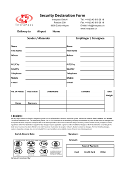 Security Declaration Form