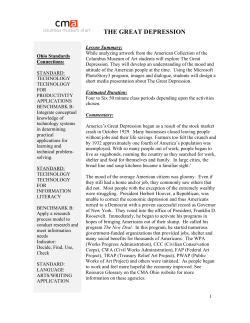 Great Depression - Art and Social Issues