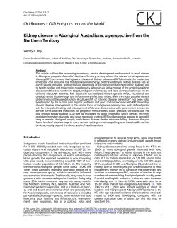 Kidney disease in Aboriginal Australians: a
