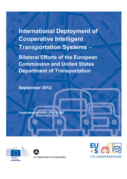International Deployment of Cooperative Intelligent Transportation