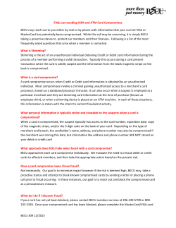 FAQs surrounding VISA and ATM Card Compromises
