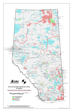 Environmentally Significant Areas of Alberta