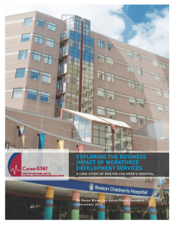 exploring the business impact of workforce development services